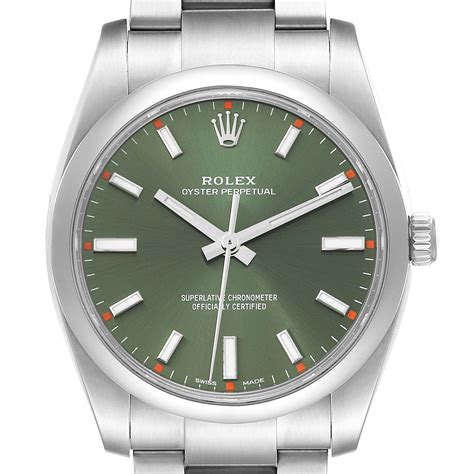 rolex oyster perpetual 34mm greeen|Rolex Oyster Perpetual price list.